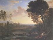 Claude Lorrain Ulysses Returns Chryseis to Her Father (mk05) painting